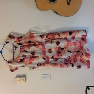 Apt. 9 Pink & White Floral Dress with pockets